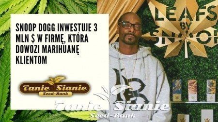 Snoop Dogg inwestuje 3 mln$ w firmę, która dowozi marihuanę klientom